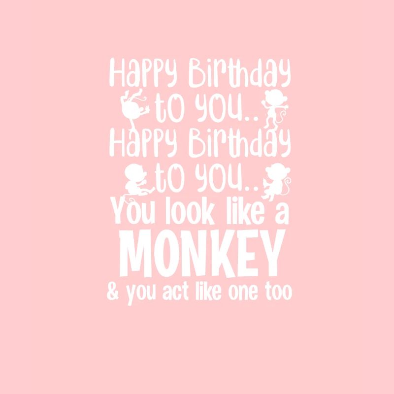 Cadeau singe anniversaire singe