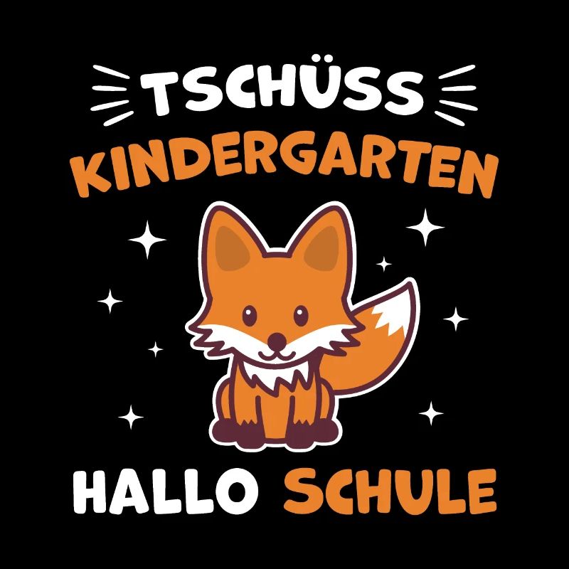 Schulkind Erste Klasse Einschulung Fuchs