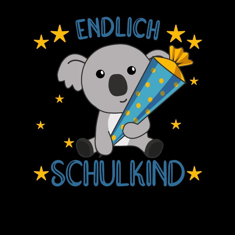 Endlich Schulkind Koala Schultüte Einschulung