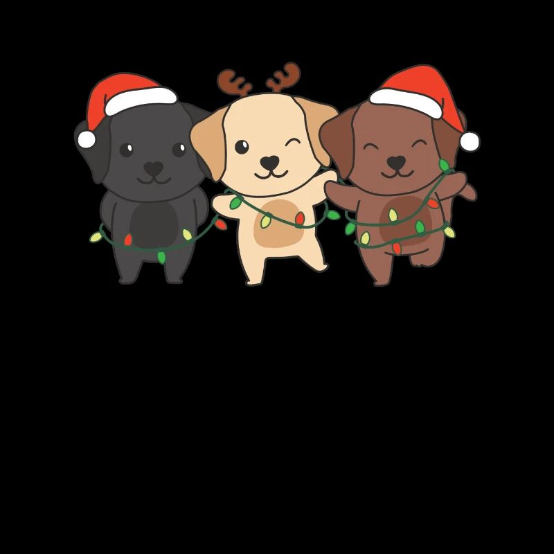 Labrador Noël Animaux Chiens mignons