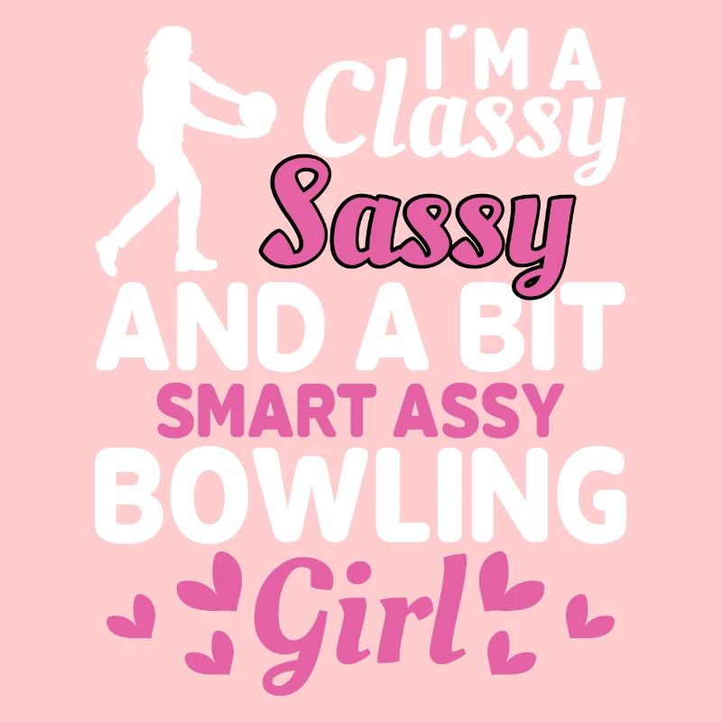 Ich Bin Ein Elegantes Freches Bowling Mädchen