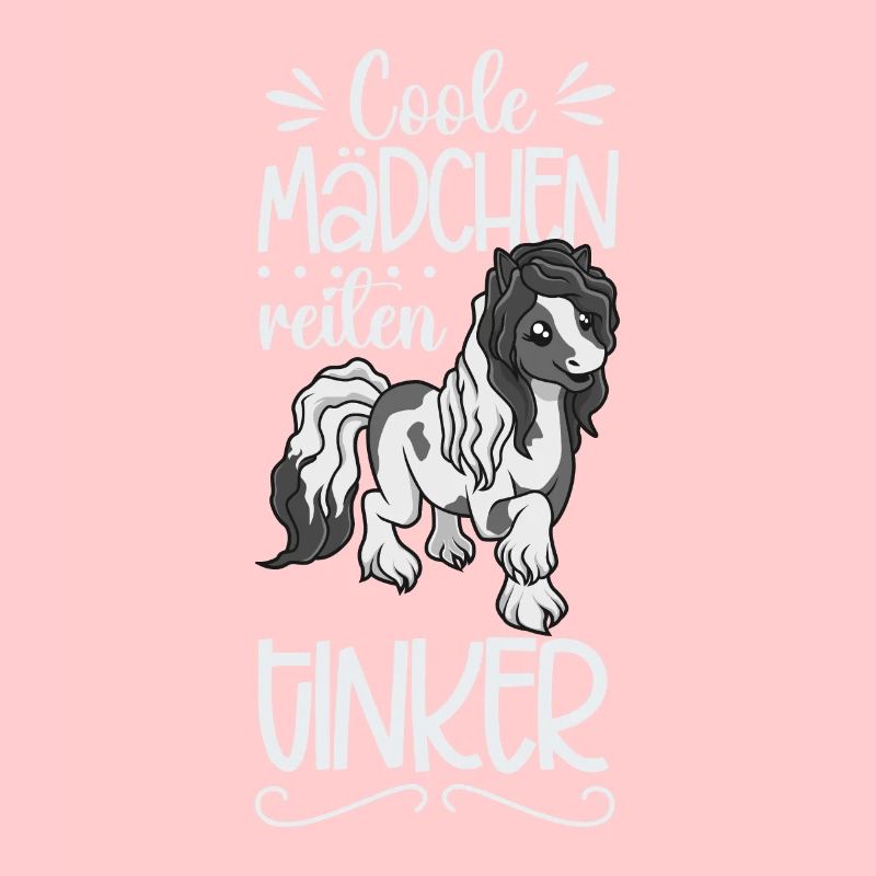Coole Mädchen reiten Tinker