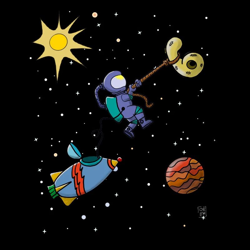 Astronaut 6th birthday 6 years rocket space