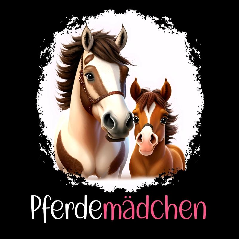 Pferdemädchen Pferdeshirt Pferd Mädchen Fohlen