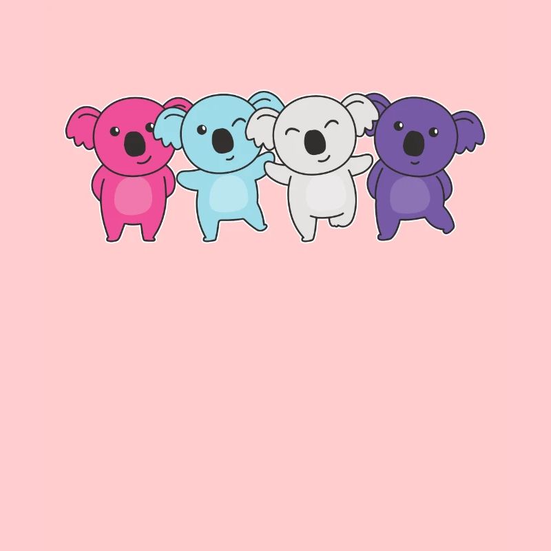 Multisexual Flag Pride LGBTQ Cute Koalas