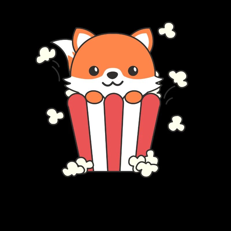 Fox Popcorn Time animaux drôles dans la restauration rapide