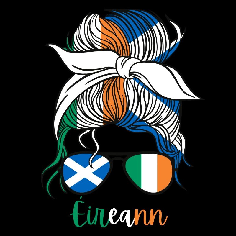 Éireann Halb Schottin Halb Irisches Mädchen Irland