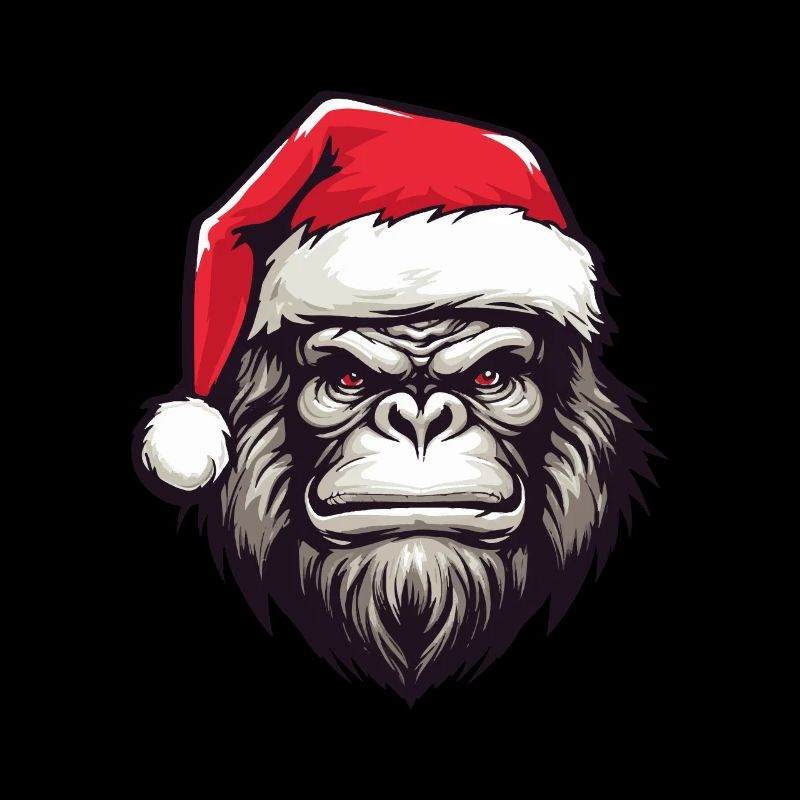 Tête de gorille Noël Noël