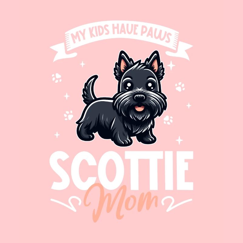 Maman terrier écossais