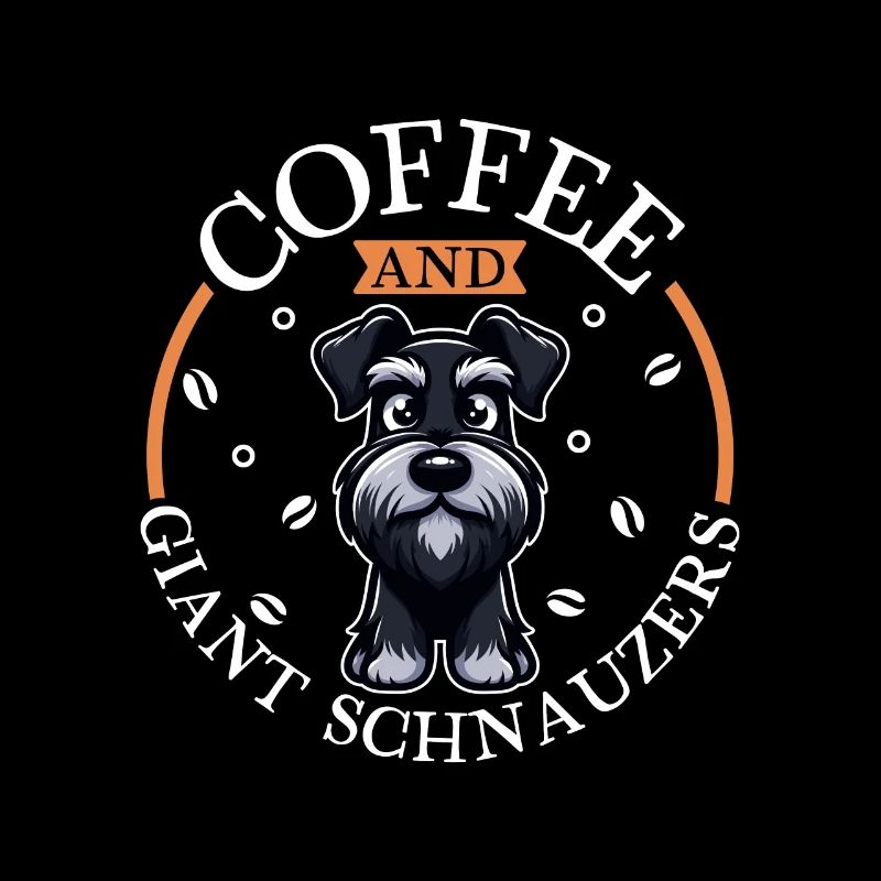 Café et schnauzer géant