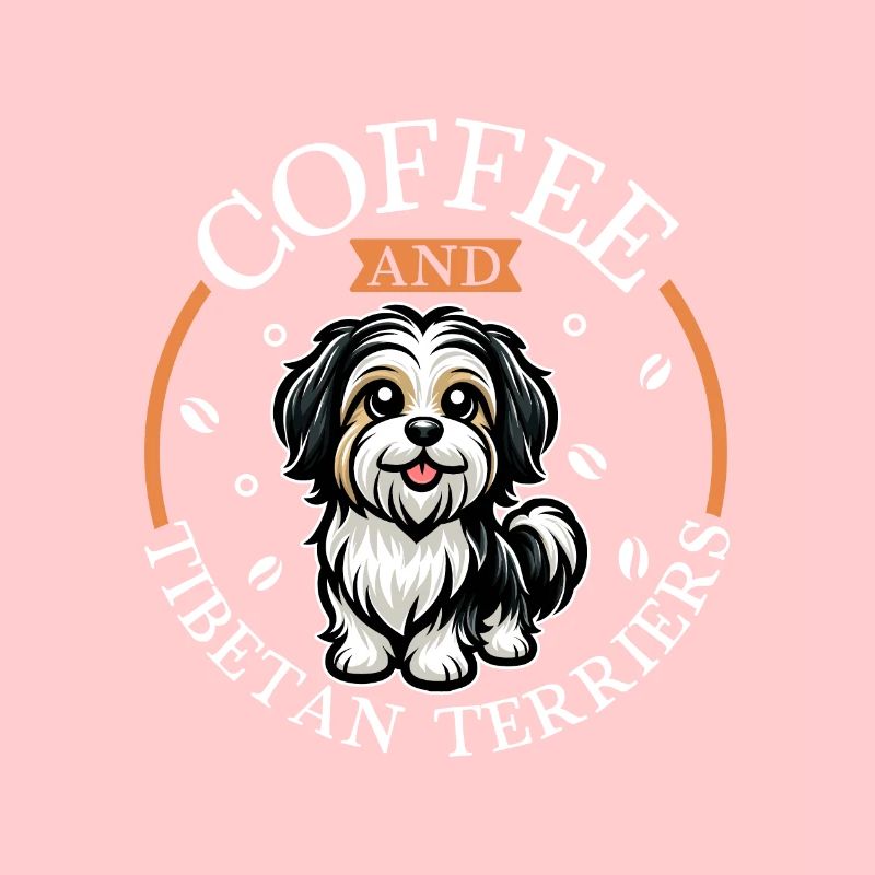 Kaffee und Tibet-Terrier