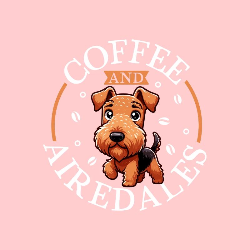 Café et Airedale Terrier