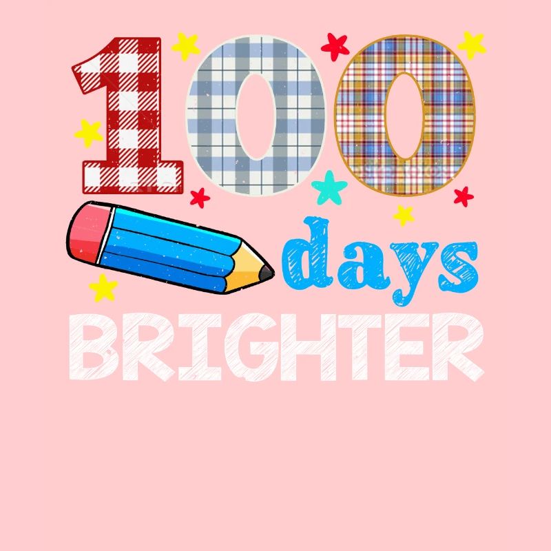 Plaid 100th Day Brighter 100 Days Of School