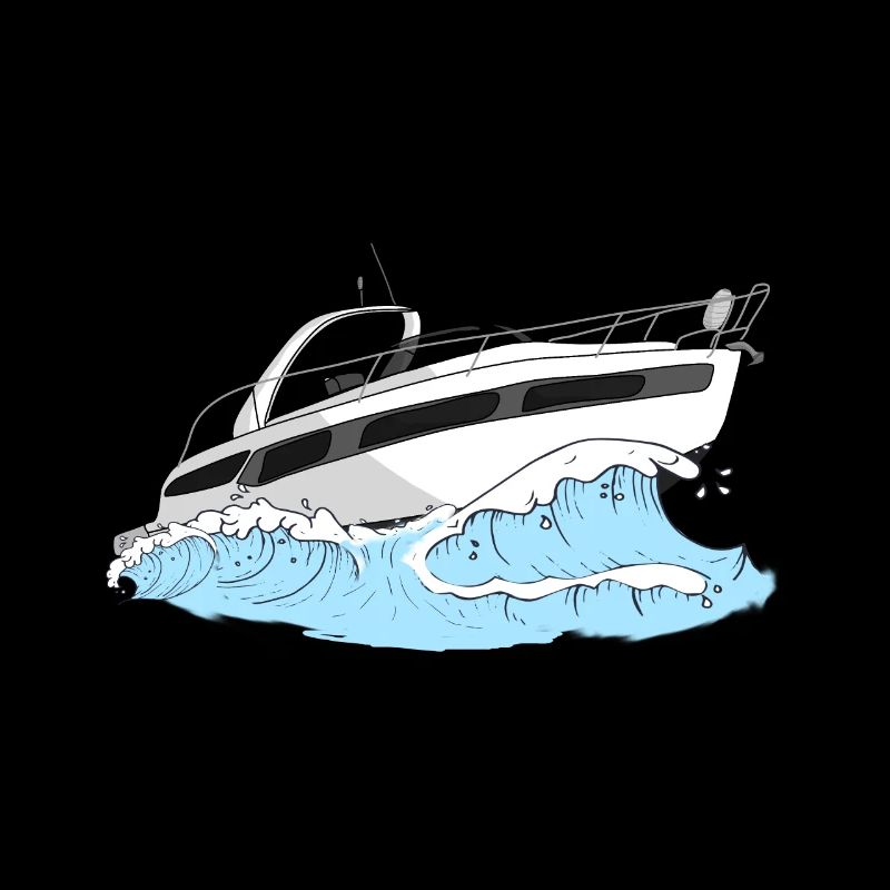Boot Crew Anker Boot fahren als Gruppe Motorboot