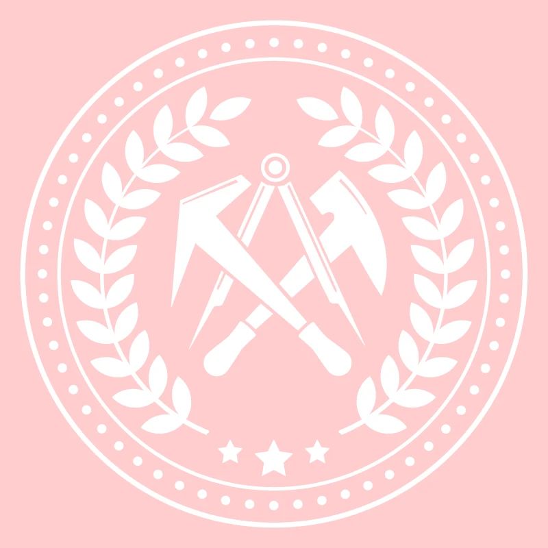 Couvreur d’enseignes de guilde avec couronne de laurier