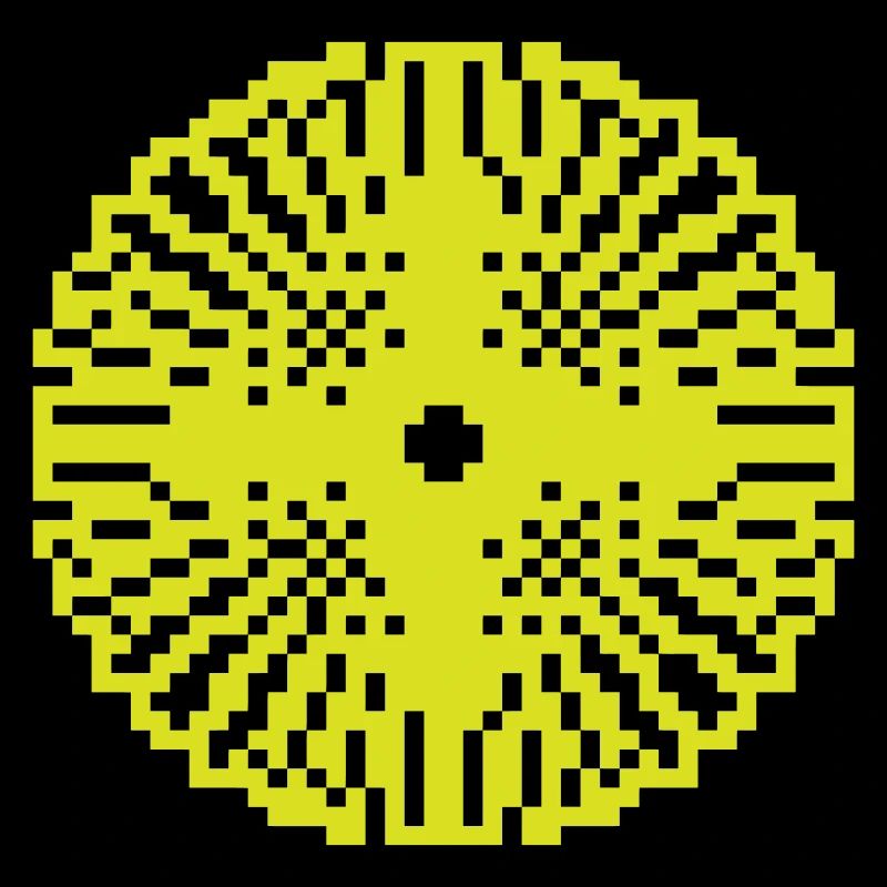 Soleil pixel pixel cercle pixelisé soleil | Graphique vectoriel