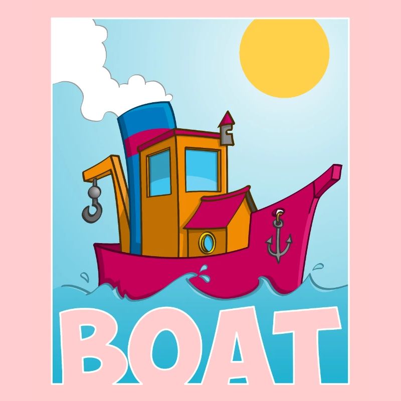 Buntes Bild eines lustigen Schleppers