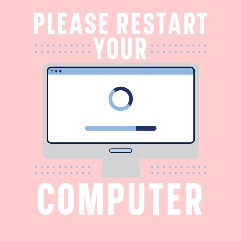 Please Restart Your Computer Coding Tech Support