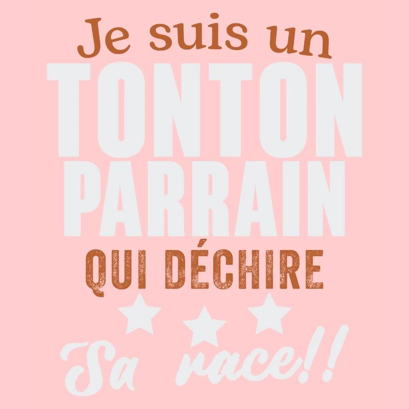 Ich bin ein Onkel Patenonkel, der ein Geschenk zerreißt