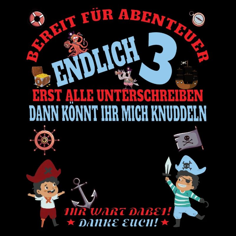 3. Geburtstag Junge & Mädchen Gästebuch