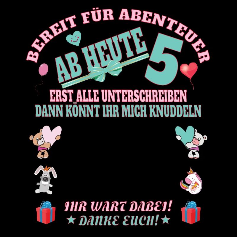 5. Geburtstag Mädchen & Junge Gästebuch