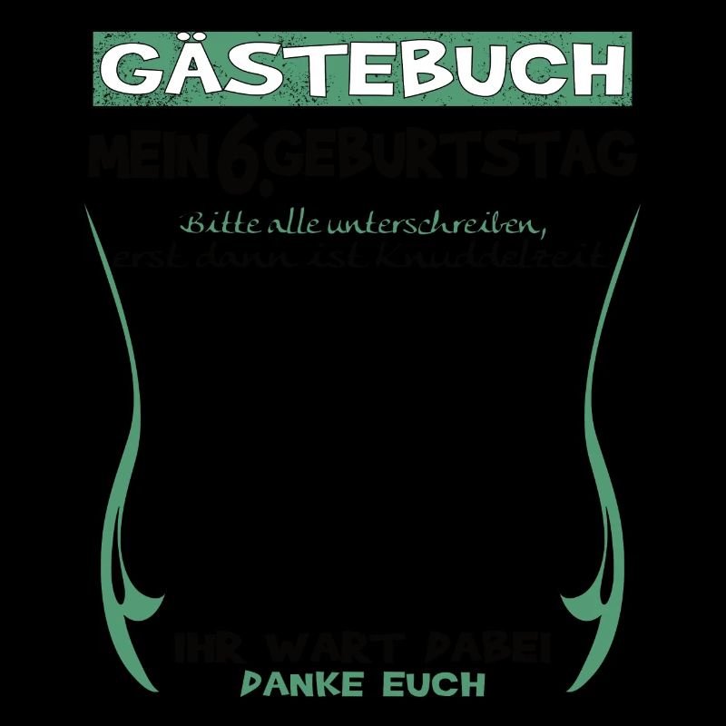 6. Geburtstag Junge & Mädchen Gästebuch