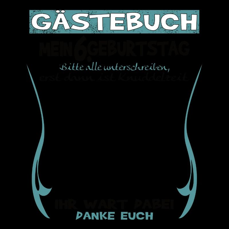 6. Geburtstag Junge & Mädchen Gästebuch