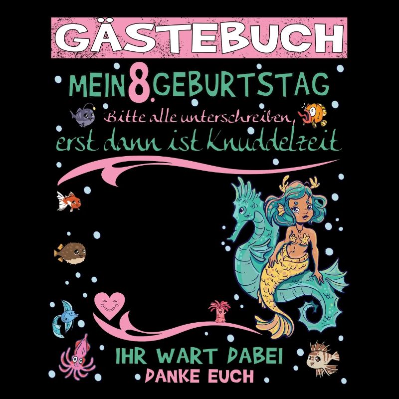 8. Geburtstag Mädchen & Junge Gästebuch