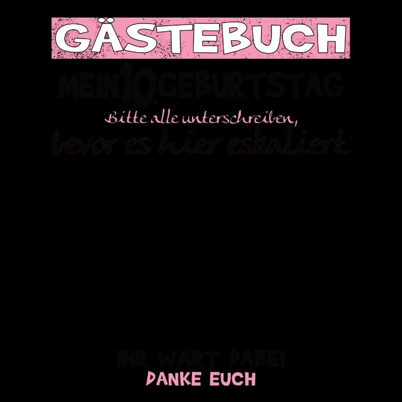 10. Geburtstag Mädchen & Junge Gästebuch
