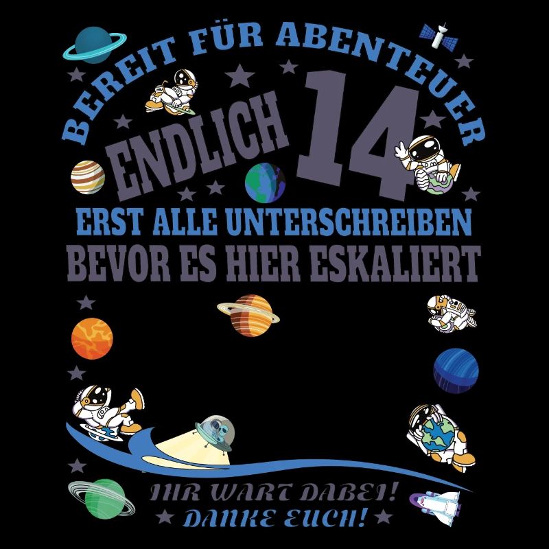 14. Geburtstag Mädchen & Junge Gästebuch