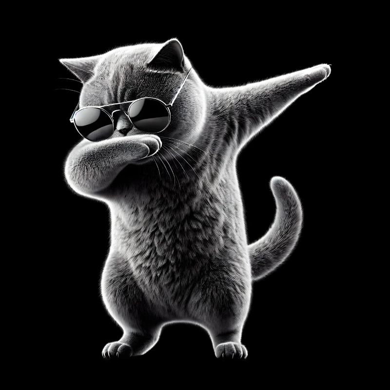 Dabbing Britisch Kurzhaar Katze Dab Haustiere