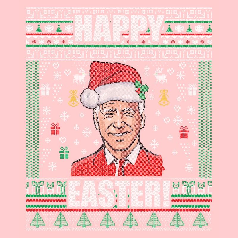 Funny Biden Ugly Christmas Sweater Happy Easter