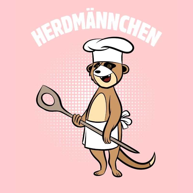 Herdmännchen - Erdmännchen mit Kochlöffel