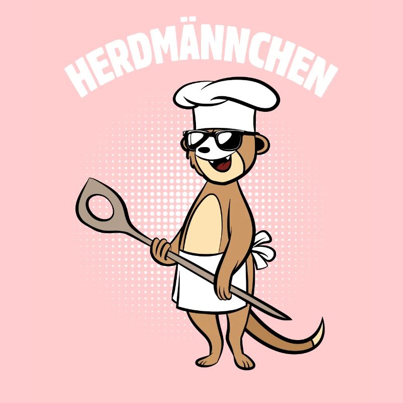 Herdmännchen - Erdmännchen mit Kochlöffel