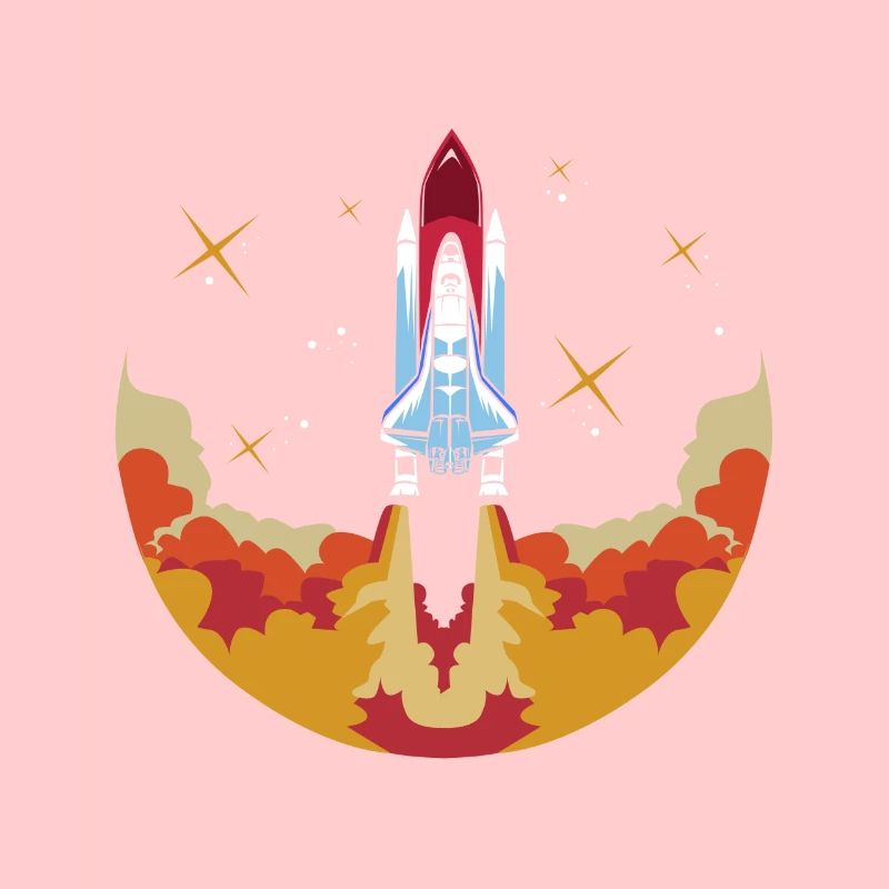 Astronaute de lancement de la navette spatiale