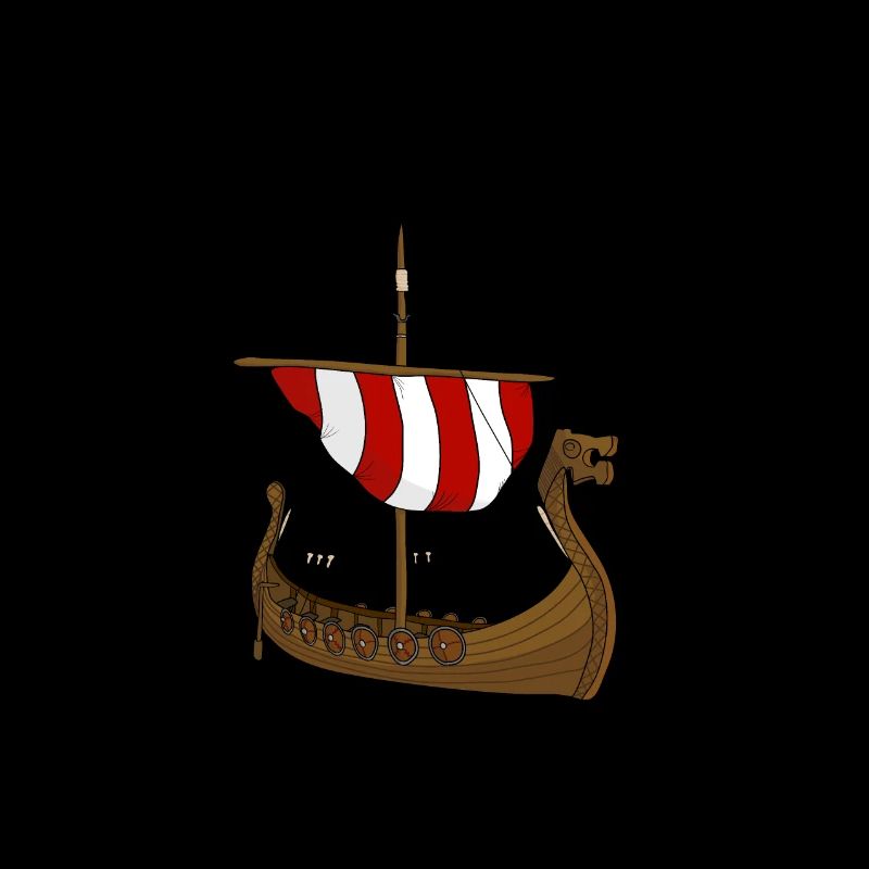 Ich bin ein kleiner Wikinger Schiff