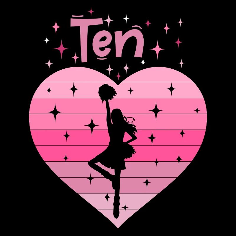 10. Geburtstag Tochter Mädchen Cheerleader