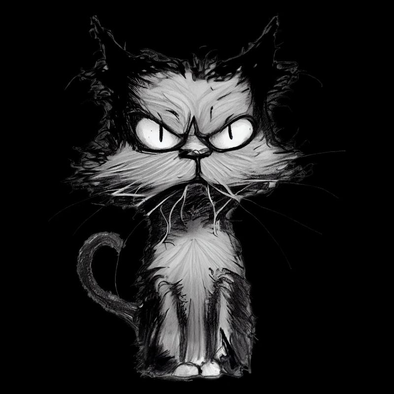 kleiner grumpy Kater