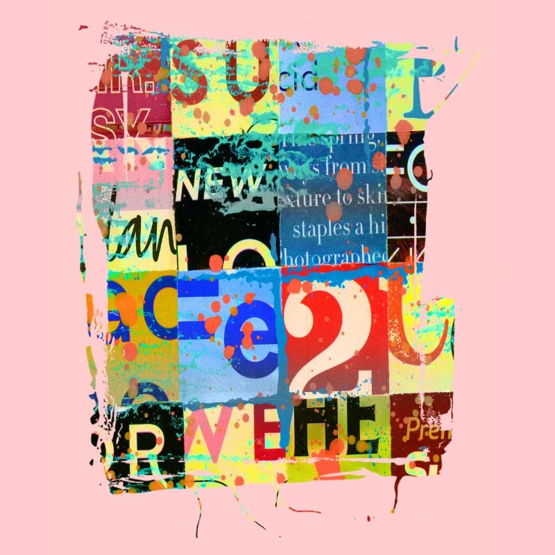 Newspaper Clips Scrapbook Magazines Alphabet Code