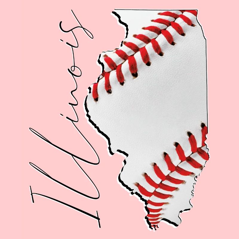 Illinois (États-Unis) | Vrai baseball | Script de carte