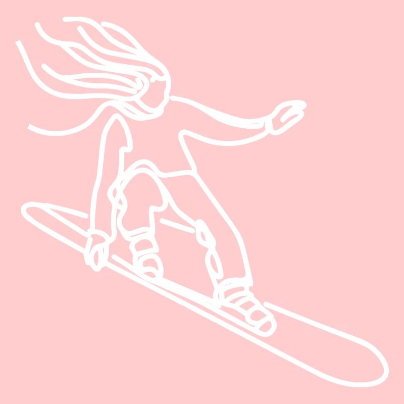 Snowboarder Mädchen