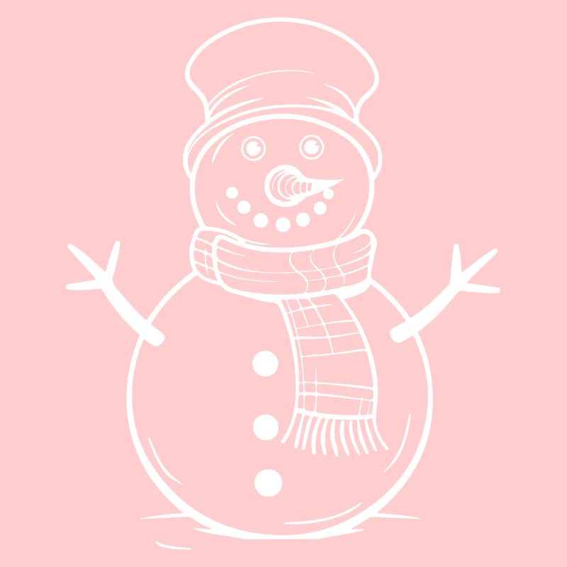 Schneemann Winter Comic