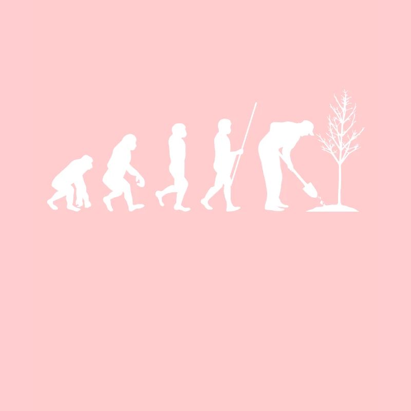 Gardener tree garden gardening tools evolution