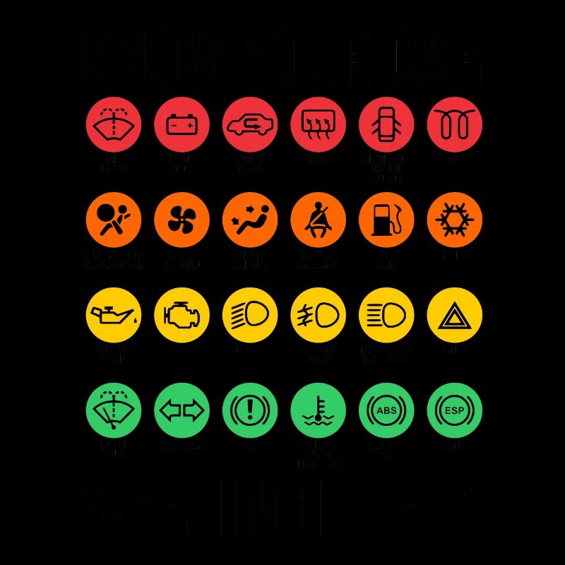 Sarcasm Know Your Car Warning Lights Gift