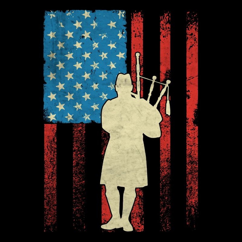 Cornemuse patriotique American Flagg