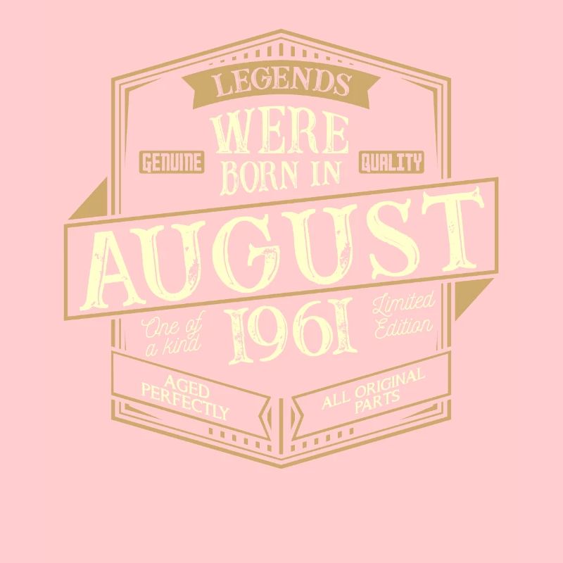 August 1961 Geburtstag Mann