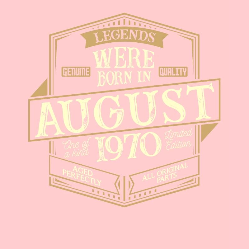 August 1970 Geburtstag Mann