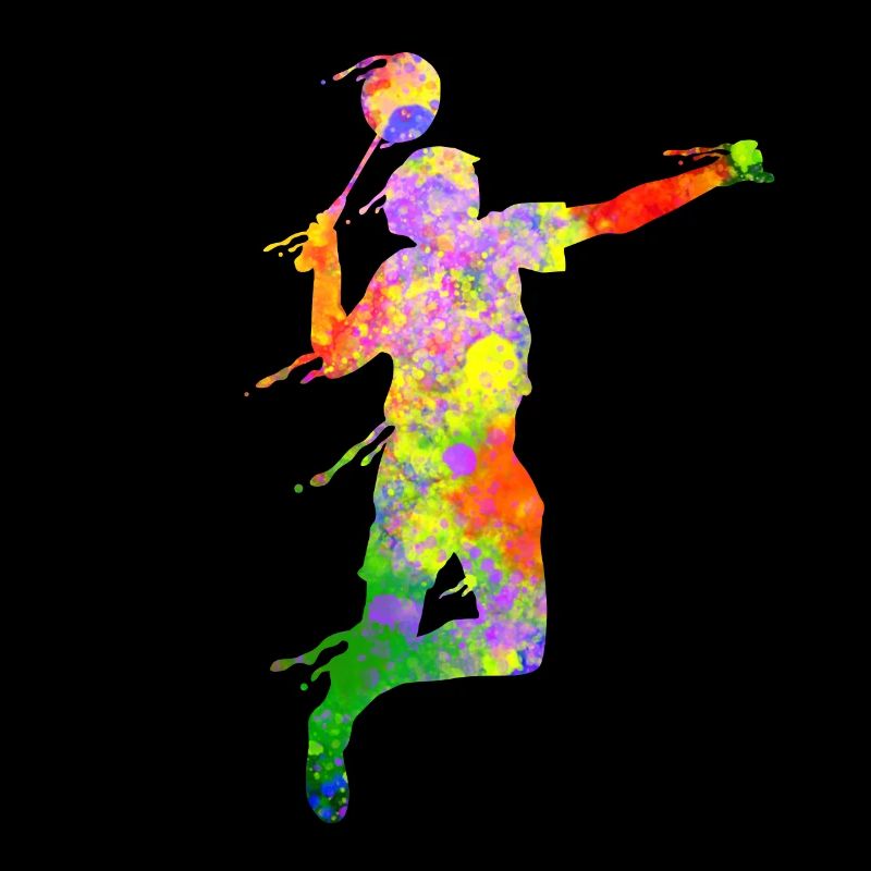 Badminton Scherenschnitt Squash