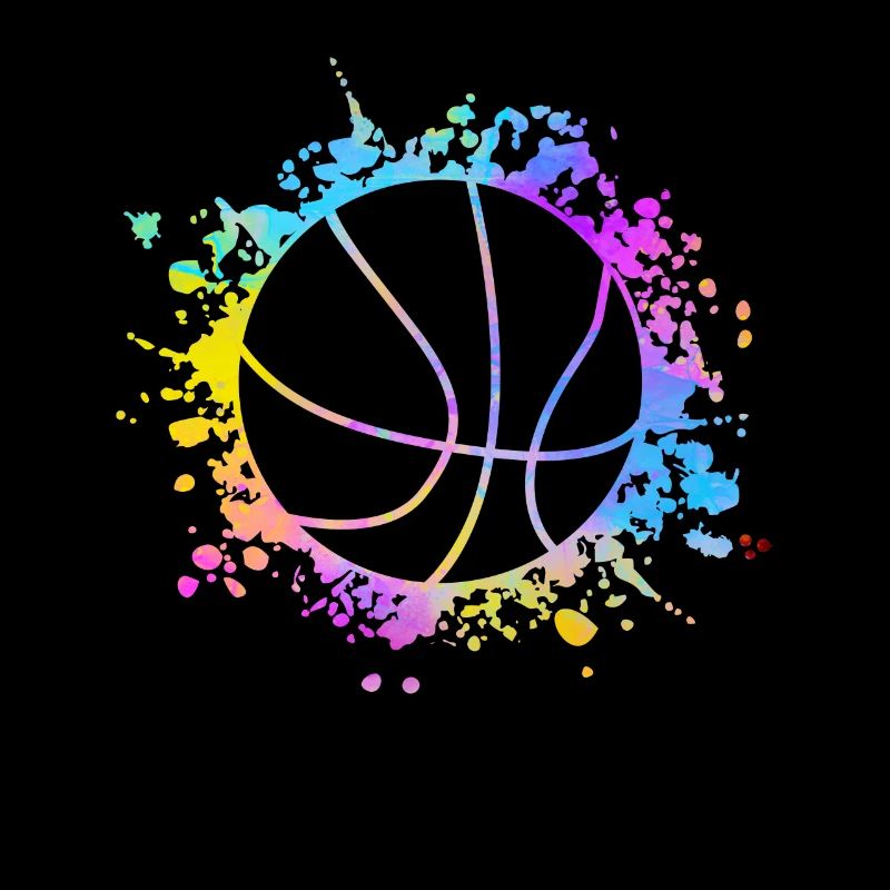 Basketball Bunte Spritzer