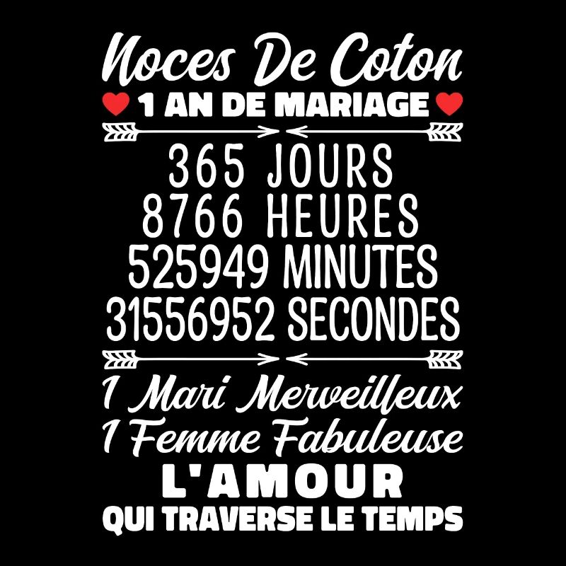 Noces De Coton 1 An De Mariage